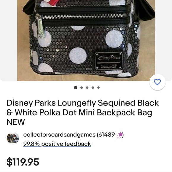 (SOLD)New Original Disney Backpacks - Picture 2 of 2